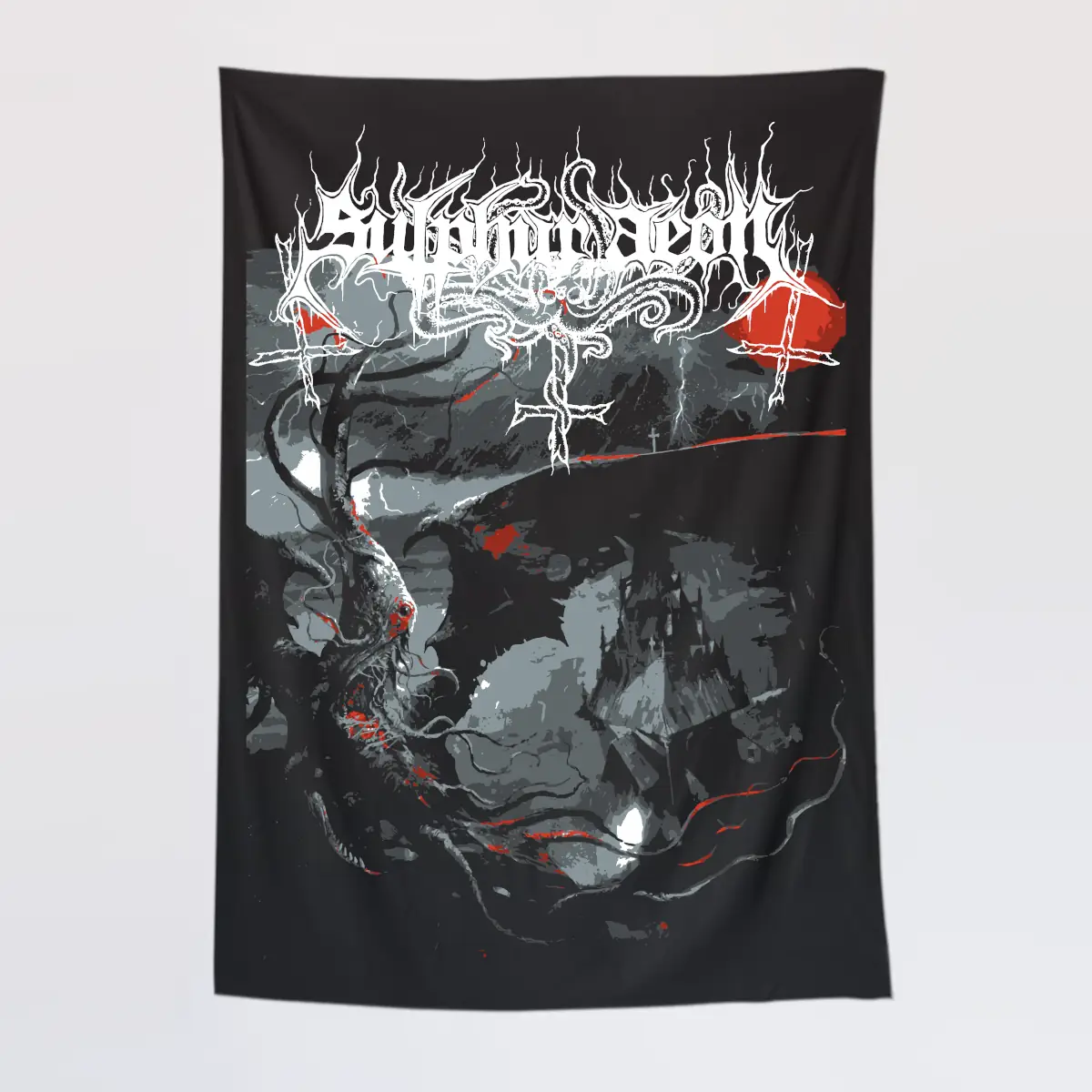 Sulphur Aeon The Scythe of Cosmic Chaos Tapestry, Sulphur Aeon Wall Poster