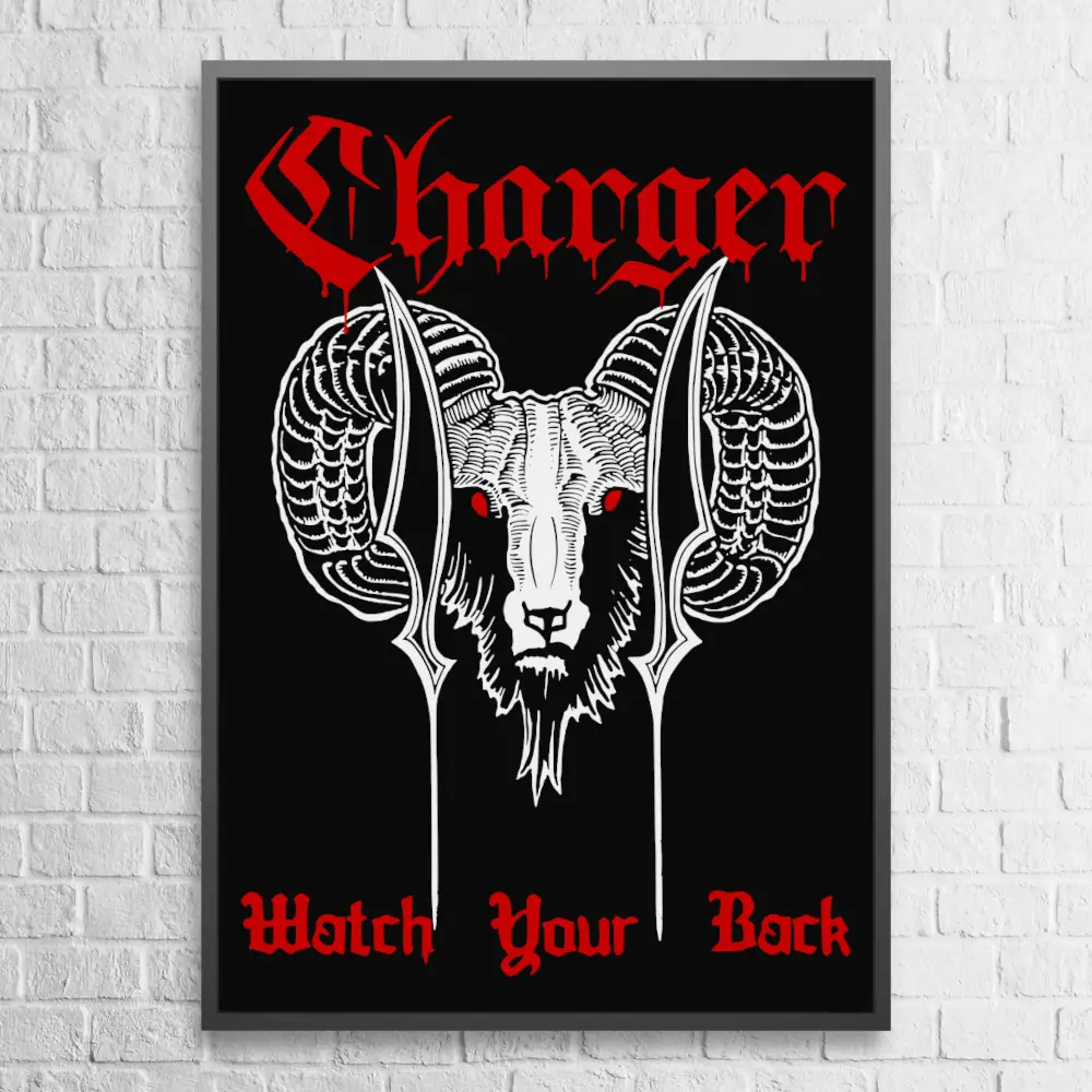 Charger Wall Poster, Charger Watch Your Back Paper Poster