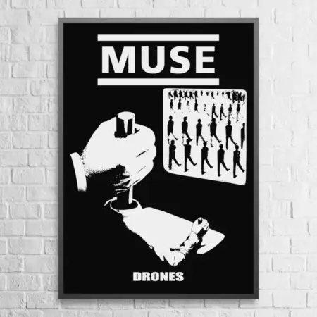Muse Wall Poster, Muse Drones Paper Poster