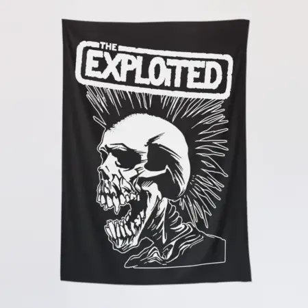 The Exploited Tapestry, Vintage Skull Wall Poster