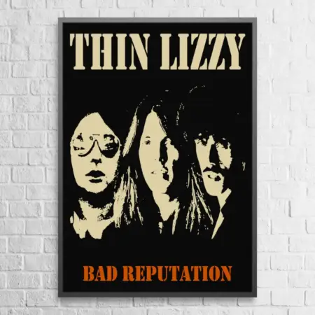 Thin Lizzy Wall Poster, Thin Lizzy Bad Reputation Paper Poster