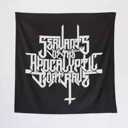 Servants of The Apocalyptic Goat Rave Tapestry, SOTAGR Logo Wall Poster